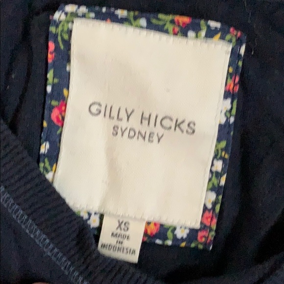 Gilly Hicks Blue long sleeve tee shirt - Picture 2 of 3